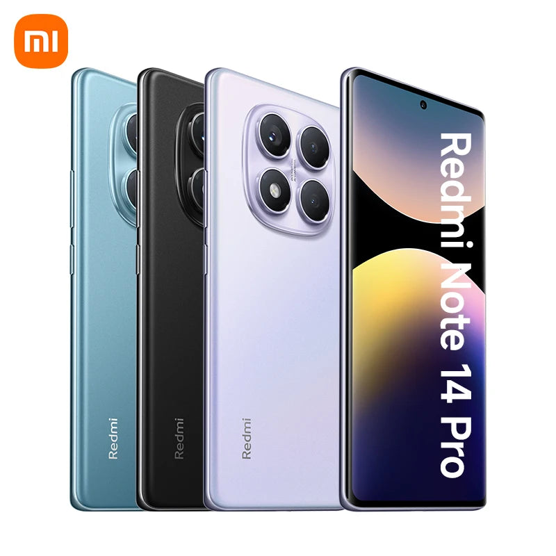 FR Warehouse Xiaomi Redmi Note 14 Pro 4G Smartphone Global Version 5500mAh 6.67" AMOLED MediaTek Helio G100-Ultra 200MP Camera