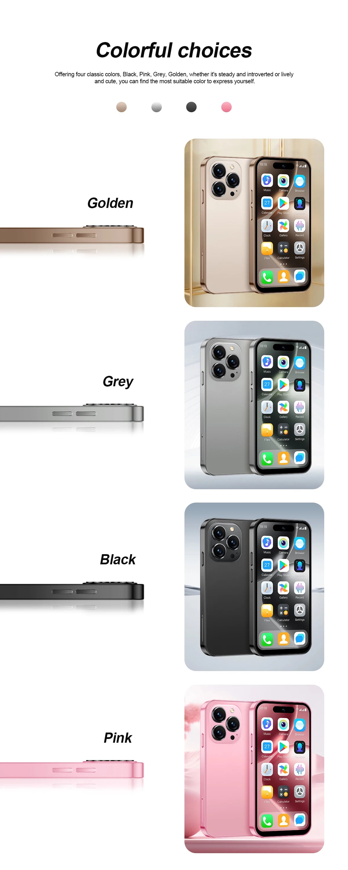 SERVO S16 Mini 4G Network Small Smartphone 2 SIM Standby Android 12.0 System Play Store WiFi GPS 4.0" Screen Palm Cellular Phone