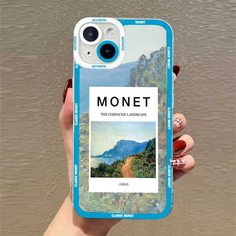 Claude Monet Arts Case For Samsung Galaxy S23 S22 S21 FE Plus Ultra Silicone A14 A34 A54 A13 A23 A33 A53 A32 A52 A52S 5G Cover