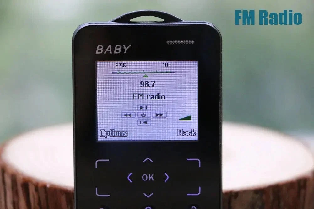 Unlocked Super Mini Card Mobile Phone 1.77 Inch 2G GSM Single SIM MP3 Telephone Bluetooth Dialer FM Blacklist Student CellPhones