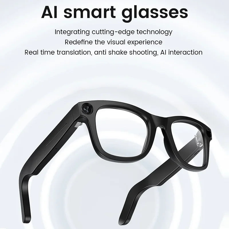 2025 New Smart Glasses 800W HD Camera AI Identification Touch 1080P HD Video Recording Al Voice Wireless Calling Smart Glasses