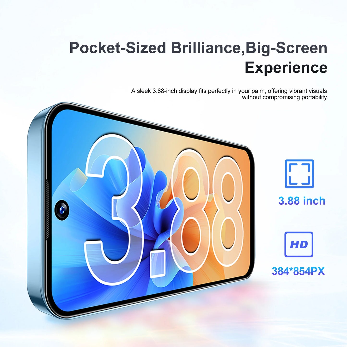 SERVO 19E 3G WCDMA Mini Smart Phone 3.88"Display 2 SIM Android 10.0 16GB ROM Face Recognition GPS Android Smart Cellphone TYPE-C