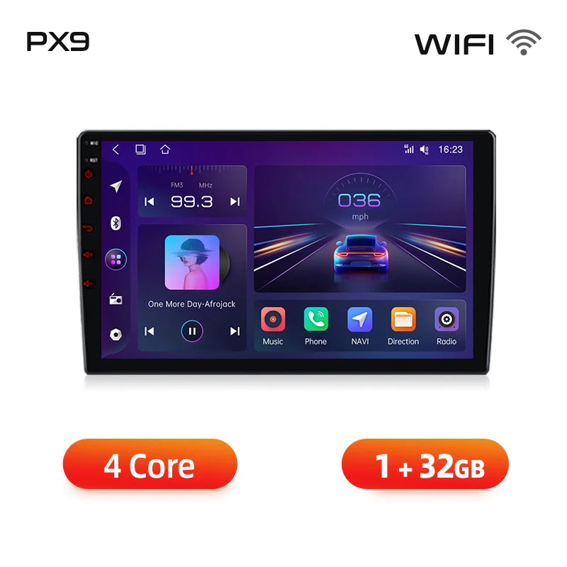 AWESAFE PX9 Car Radio Autoradio for Fiat 500L 2012-2017 Wireless Carplay Screen Android Auto Stereo GPS Navi FM RDS BT SWC