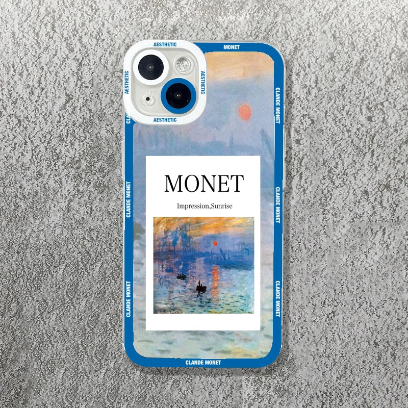Claude Monet Arts Case For Samsung Galaxy S23 S22 S21 FE Plus Ultra Silicone A14 A34 A54 A13 A23 A33 A53 A32 A52 A52S 5G Cover