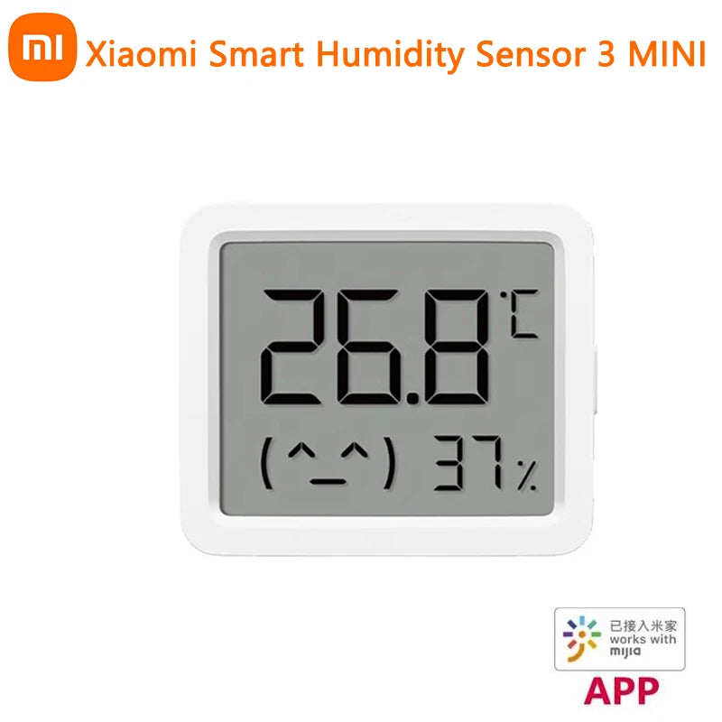 XIAOMI Mijia Smart Temperature Humidity Sensor 3 MINI Bluetooth Electric Digital Hygrometer Humidity Meter For Mi Home APP 2025