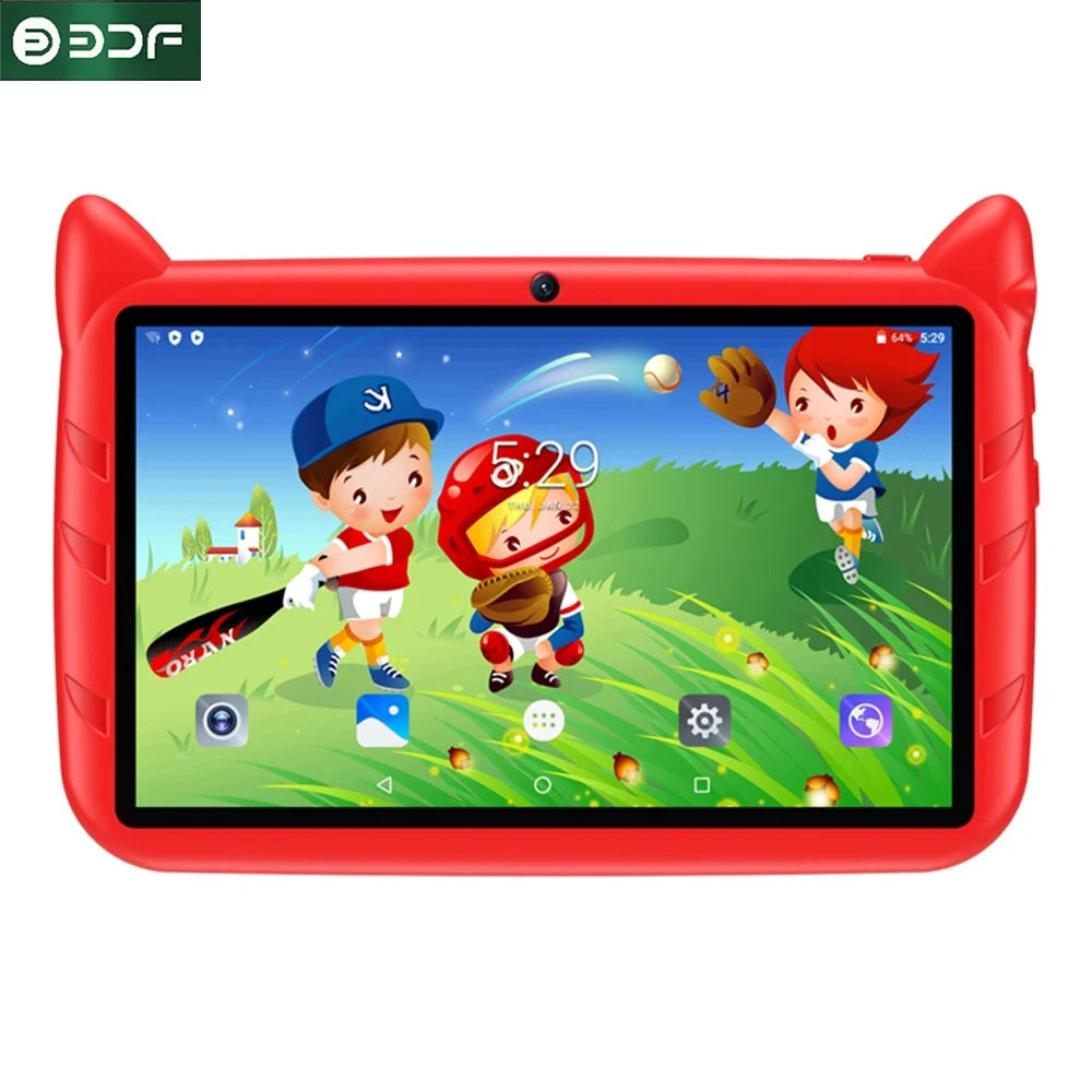 Kids Tablet 7inch Android 12 Best Christmas Gift Cute Touch Gaming Children 4GB+64GB WiFi Child Tablets PC