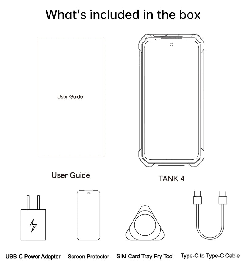 8849 Tank 4 Unihertz Rugged Smartphone Projector 720P 100 Lumens 6.78'' AMOLED 512G Android14 11600mAh 5G Dimensity 7300 120Hz