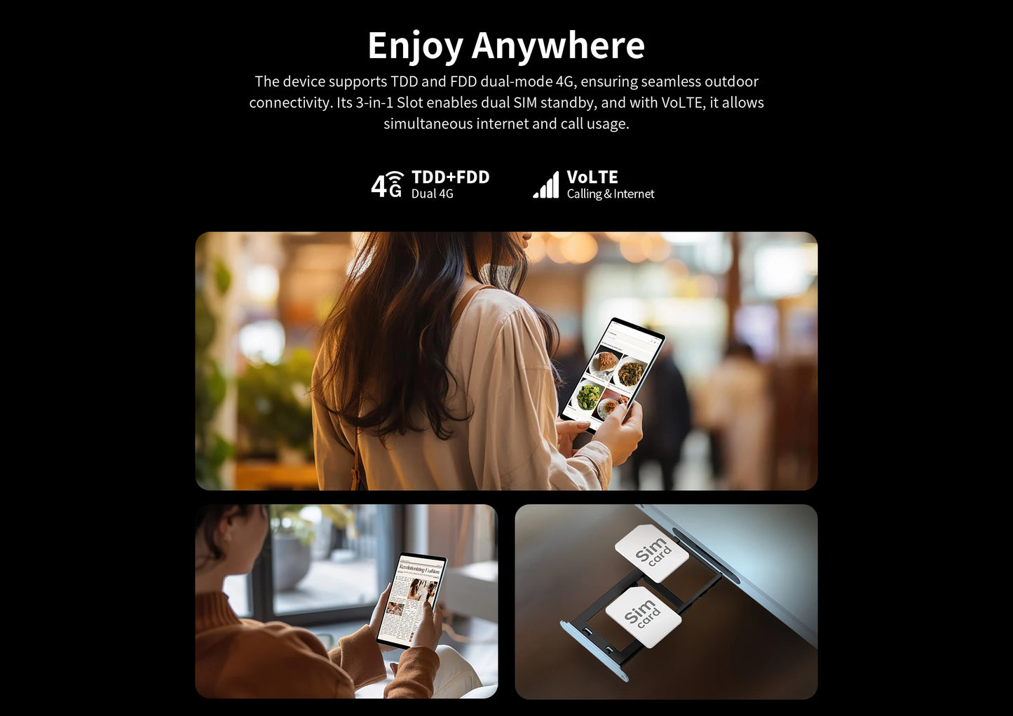 Teclast T50 Mini Tablet 8.7" 120Hz Display MTK Helio G99 20GB RAM (8+12 Virtual) 128GB ROM Android15 Tablets Support 4G Dual SIM