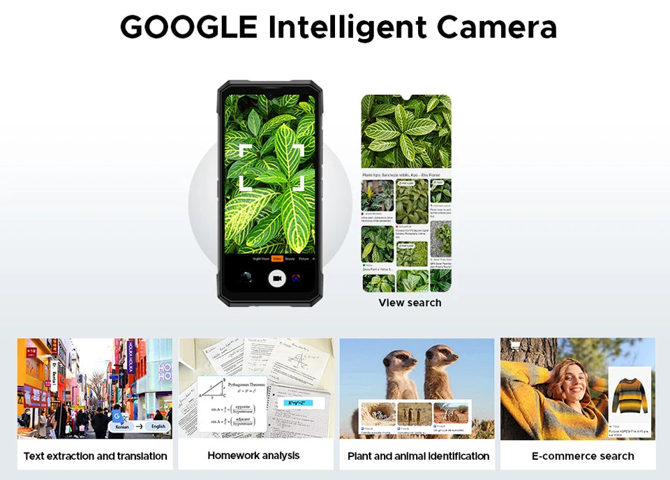 DOOGEE S200 Plus 5G Rugged Phone 1.32" Rear Display AI Image 6.72'' Screen 16GB 512GB 11000 mAh Battery Android 15 Smartphone