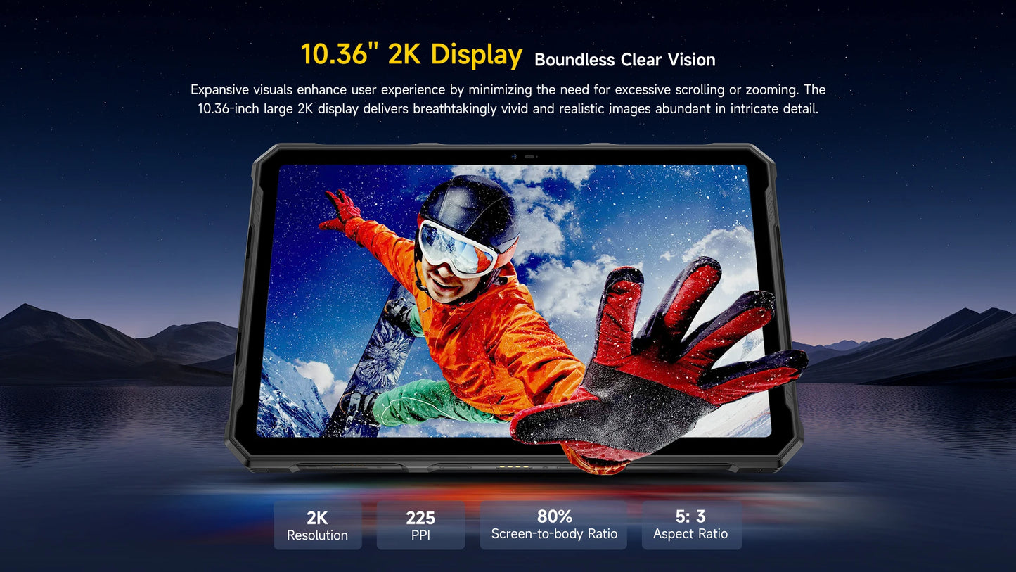 Ulefone Armor Pad 4 Ultra 5G Rugged Tablet Thermal lmaging 10.36"2K Up to 16GB RAM 256GB ROM Android 14 11800mAh