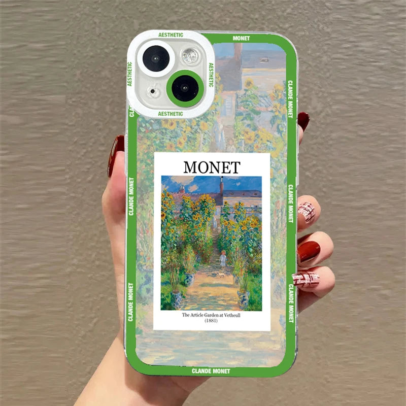 Claude Monet Arts Case For Samsung Galaxy S23 S22 S21 FE Plus Ultra Silicone A14 A34 A54 A13 A23 A33 A53 A32 A52 A52S 5G Cover