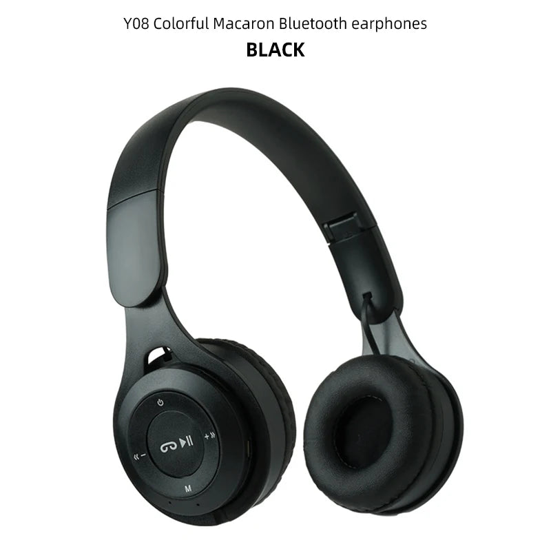 Kids Headphones Wireless Bluetooth Earphones Stereo Foldable Helmets Gaming Headsets Over-ear Headphones for Android ios Music