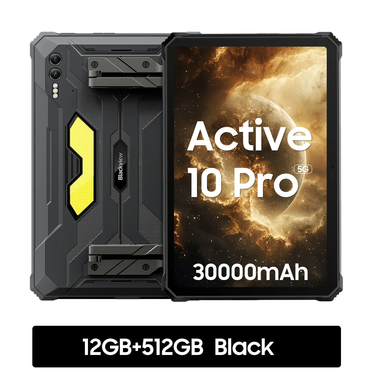 Blackview Active 10 Pro 5G Rugged Tablets 11" FHD+ Display 12GB 256G/512GB Android 14 30000mAh Battery 108MP Camera MTK 7300