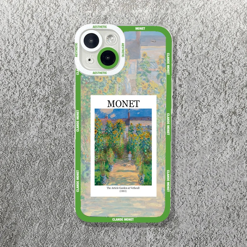 Claude Monet Arts Case For Samsung Galaxy S23 S22 S21 FE Plus Ultra Silicone A14 A34 A54 A13 A23 A33 A53 A32 A52 A52S 5G Cover