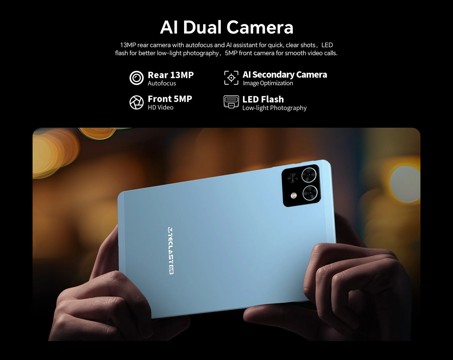 Teclast T50 Mini Tablet 8.7" 120Hz Display MTK Helio G99 20GB RAM (8+12 Virtual) 128GB ROM Android15 Tablets Support 4G Dual SIM