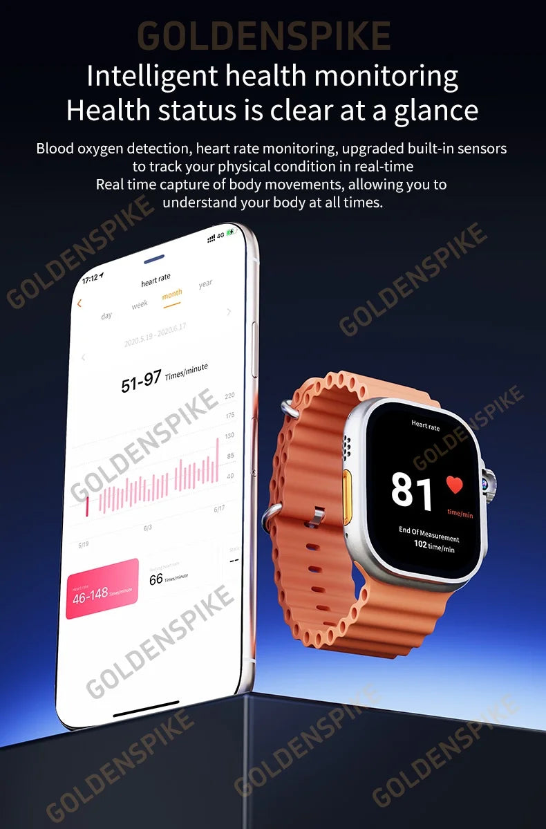 DW100 Pro Smartwatch Fingerprint Unlock control Smart Watch 256GB Storage ROM Free Download App WIFI GPS WIFI 2.29inch Amoled