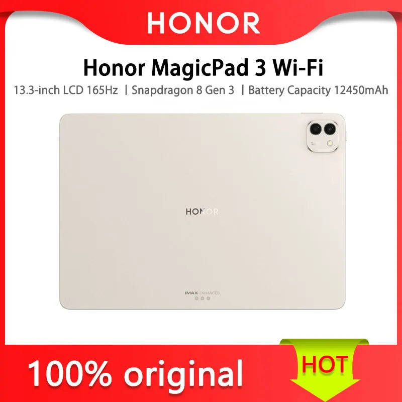 Honor MagicPad 3WIFI 13.3-inch 165Hz ultra-high refresh rate eye protection screen 12450mAh Qinghai Lake battery