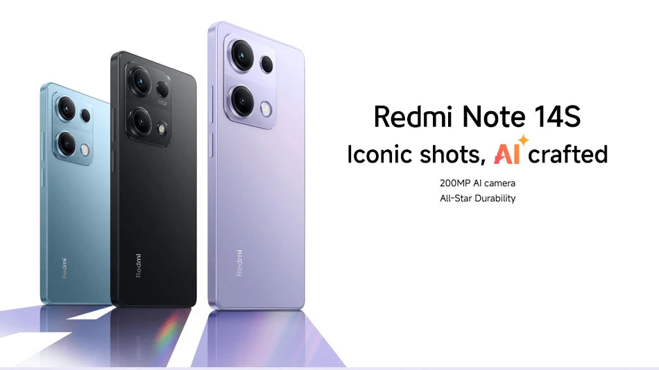 Global Version Redmi note 14S MediaTek Helio G99-Ultra 200MP+8MP+2MP triple camera 6.67" AMOLED display 67W HyperCharge