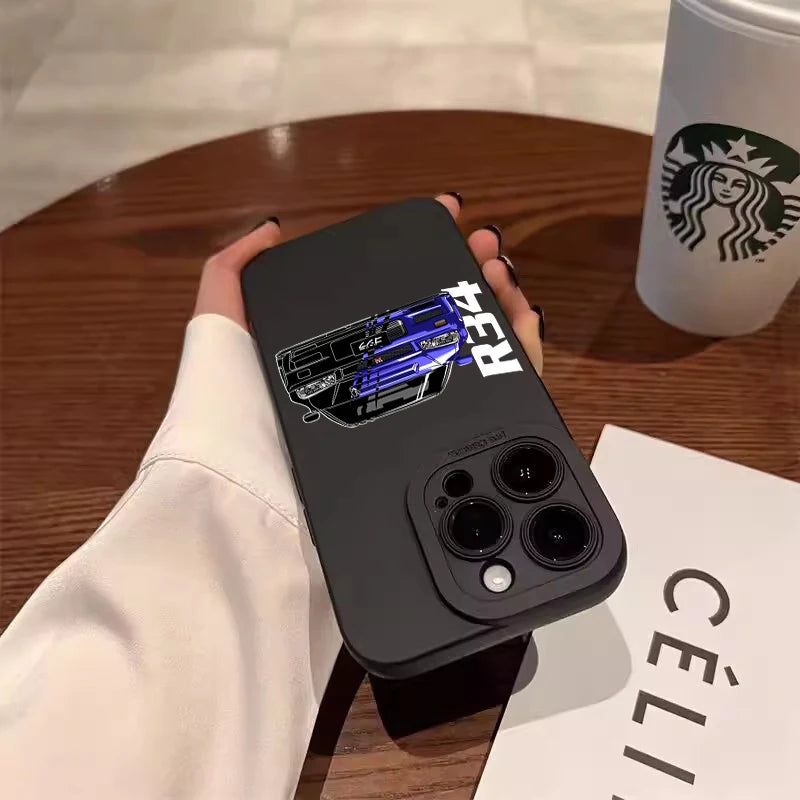 Phone Case for Samsung A54 5g A35 A34 A55 A52 A53 A32 A14 A13 A15 Case Galaxy S21 FE S22 S23 S24 Ultra Stylish Car Pattern Cover