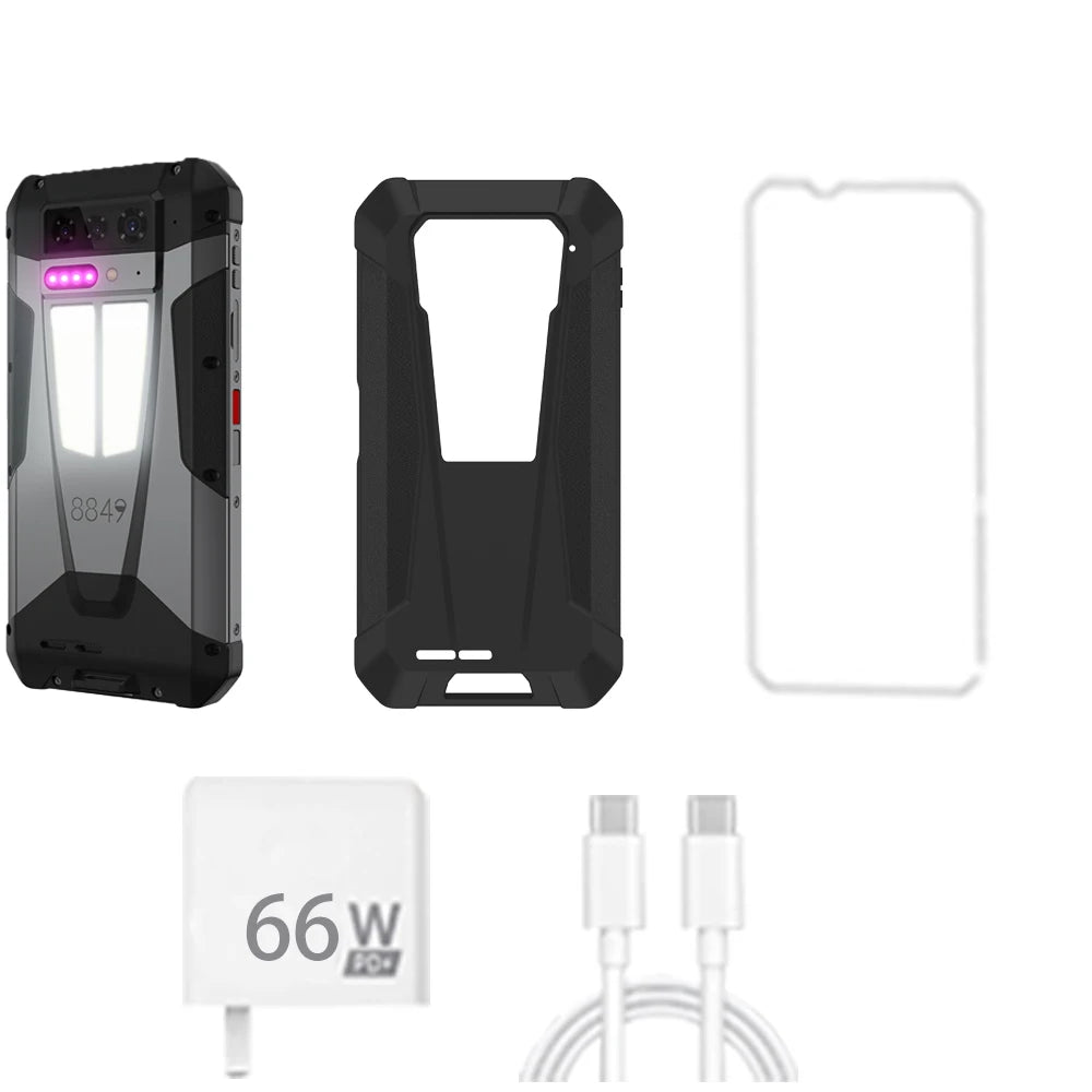 8849 Tank 4 Unihertz Rugged Smartphone Projector 720P 100 Lumens 6.78'' AMOLED 512G Android14 11600mAh 5G Dimensity 7300 120Hz