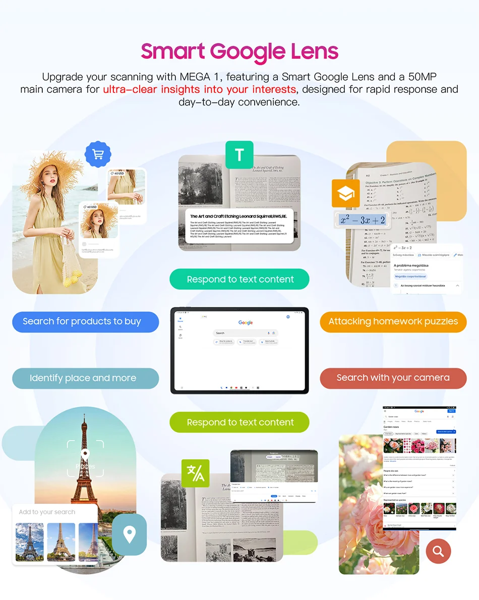 MEGA 1 Tablets Blackview 11.5 inch 2.4K 120Hz Display 8GB/12GB 256GB 50MP Camera 33W Fast Charging 8800mAh Battery MTK Helio G99