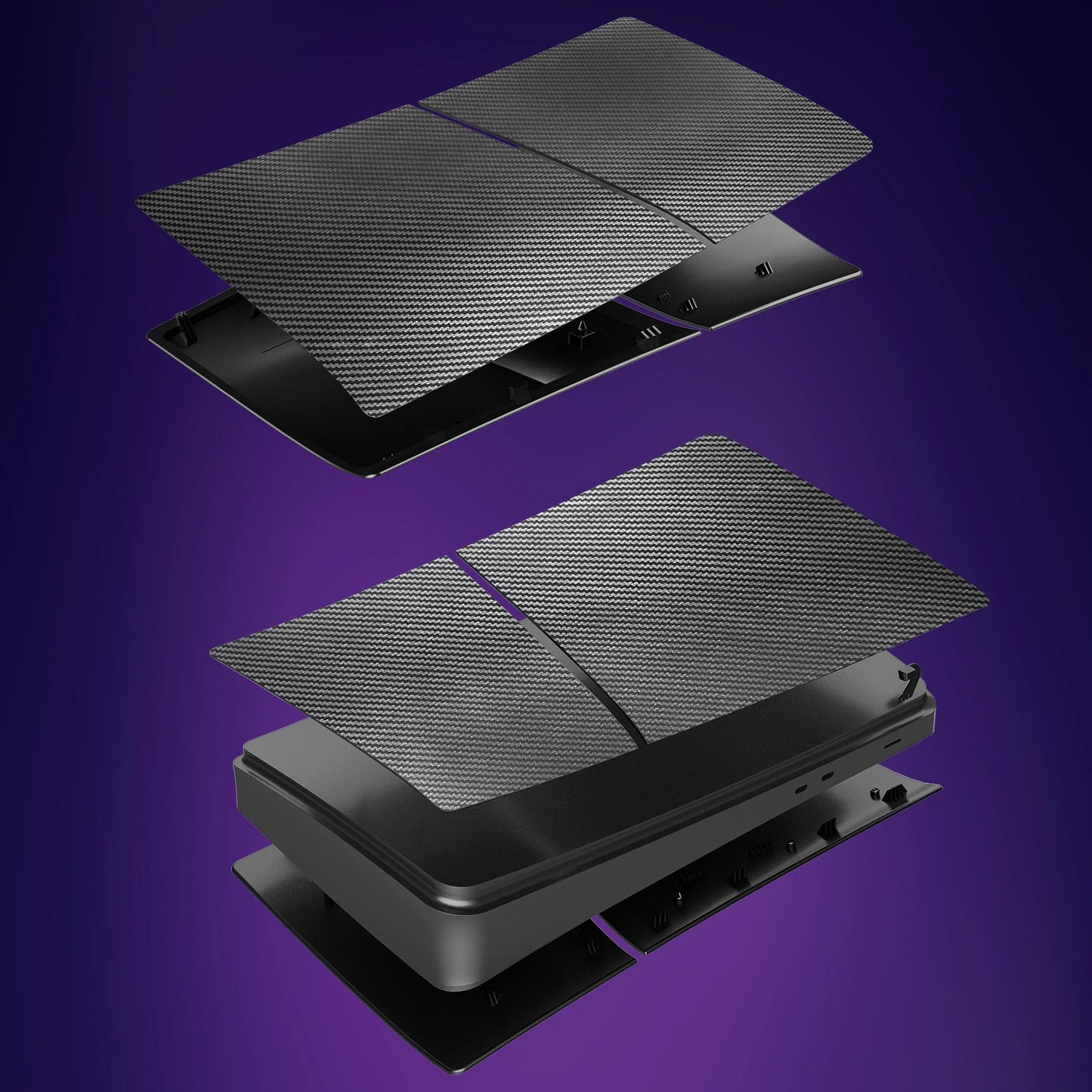 Digital Edtion Hard ABS Plastic Replacement PS5 Slim FacePlate Cover Shell Skin Case Accessories for Playstation 5 Slim Plates