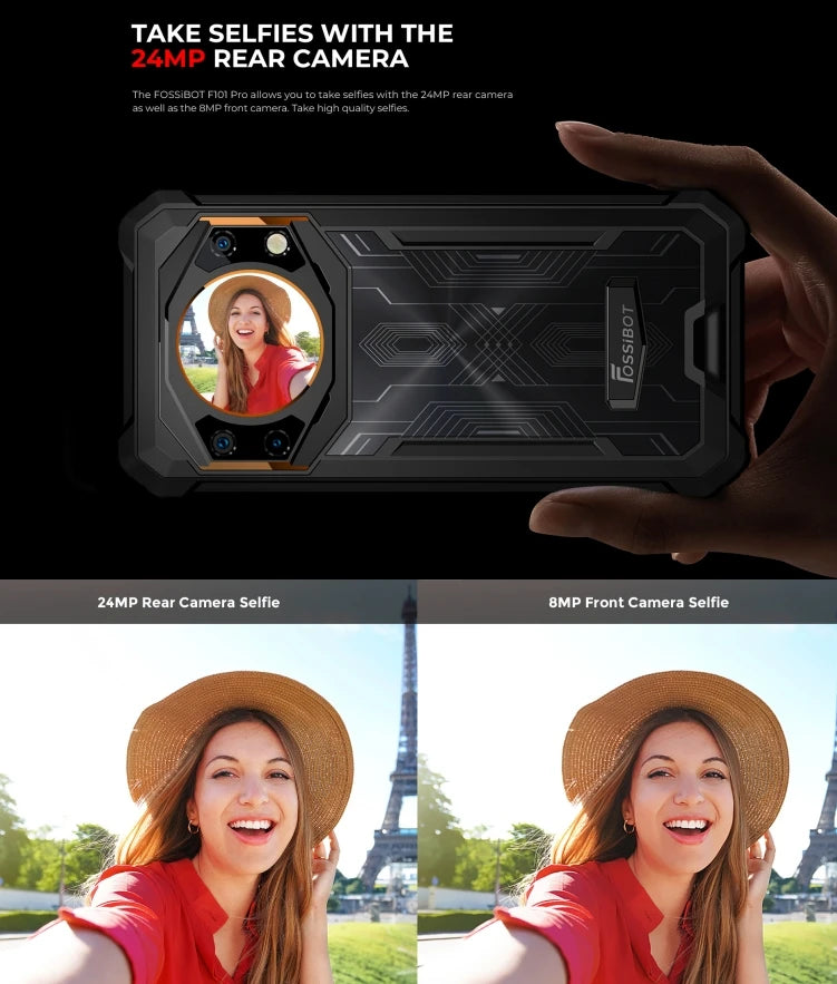 Fossibot F101 PRO Robust 120Hz 5,45 inch Screen 8GB + 128GB 10600mAh 18W Fast Charging Android13 Mobile Phone