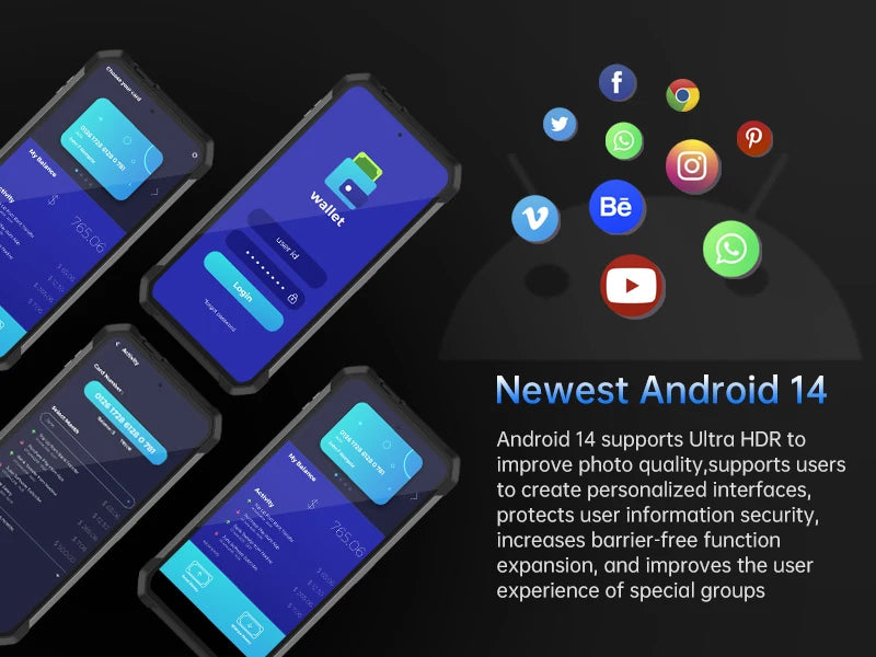 8849 Tank 4 Unihertz Rugged Smartphone Projector 720P 100 Lumens 6.78'' AMOLED 512G Android14 11600mAh 5G Dimensity 7300 120Hz