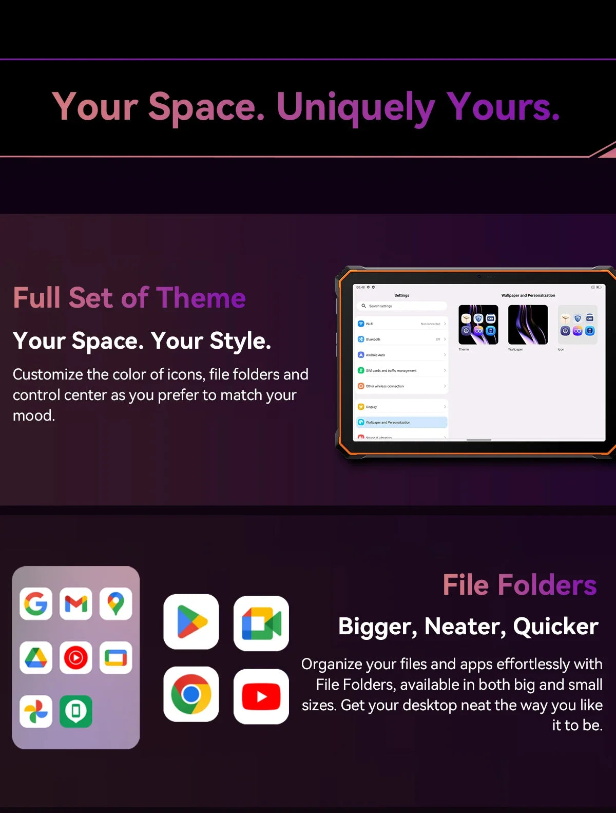 Blackview Active 10 Pro 5G Rugged Tablets 11" FHD+ Display 12GB 256G/512GB Android 14 30000mAh Battery 108MP Camera MTK 7300