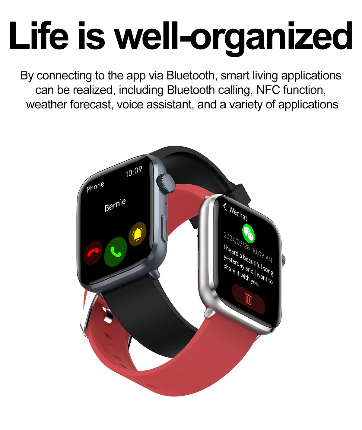 2025 Smart Watch For XIAOMI Women Full Touch Screen BT Call Waterproof Watches Sport Fitness Tracker Health Smartwatch Lady Gift