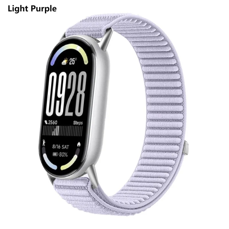 Nylon Loop Strap for Xiaomi Mi Band 10 9 8 Replacement Wristband Bracelet for Xiaomi Mi Band 9/ 10 /8 Watchband Accessories