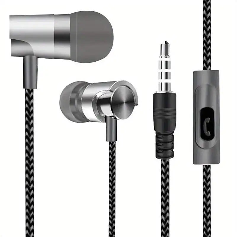 3.5mm Wired In-Ear Headphones with Ergonomic Design, HiFi Stereo Sound & Volume Control