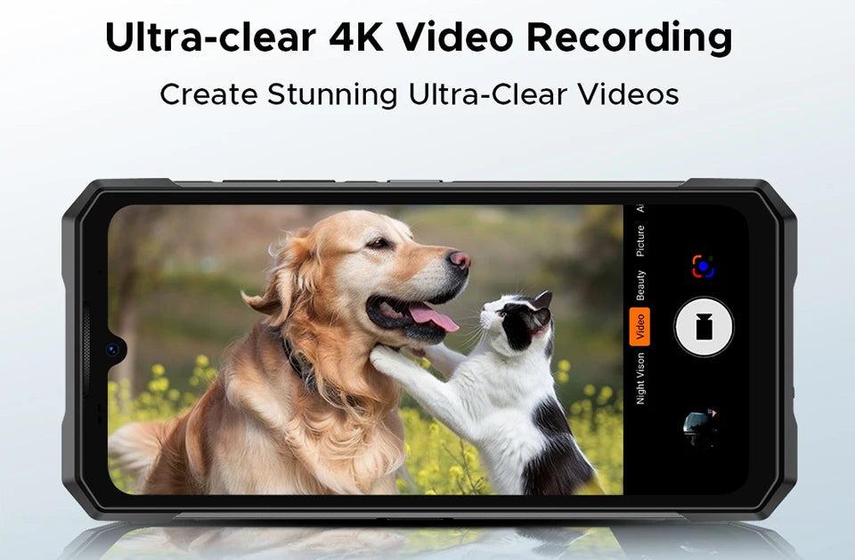 DOOGEE S200 Plus 5G Rugged Phone 1.32" Rear Display AI Image 6.72'' Screen 16GB 512GB 11000 mAh Battery Android 15 Smartphone