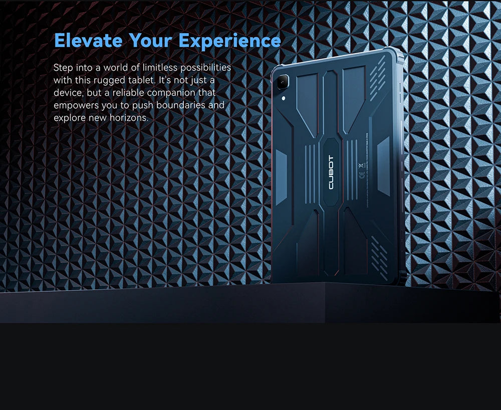 Cubot TAB KINGKONG, Rugged Tablet Android 13, IP68 Waterproof, 16GB RAM(8GB+8GB Extended), 256GB ROM, 10600mAh,10.1" FHD+ Screen