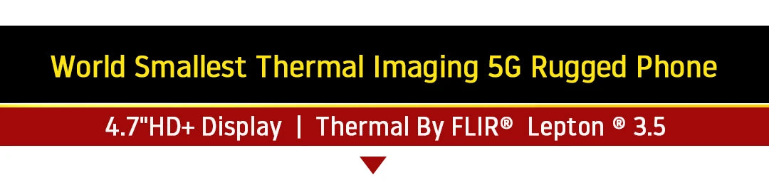Ulefone Armor Mini 20T Pro 5G THERMAL BY FLIR® 4.7" Rugged Phone Android 14 Smartphone 256GB ROM Mobile Phone Thermal lmaging
