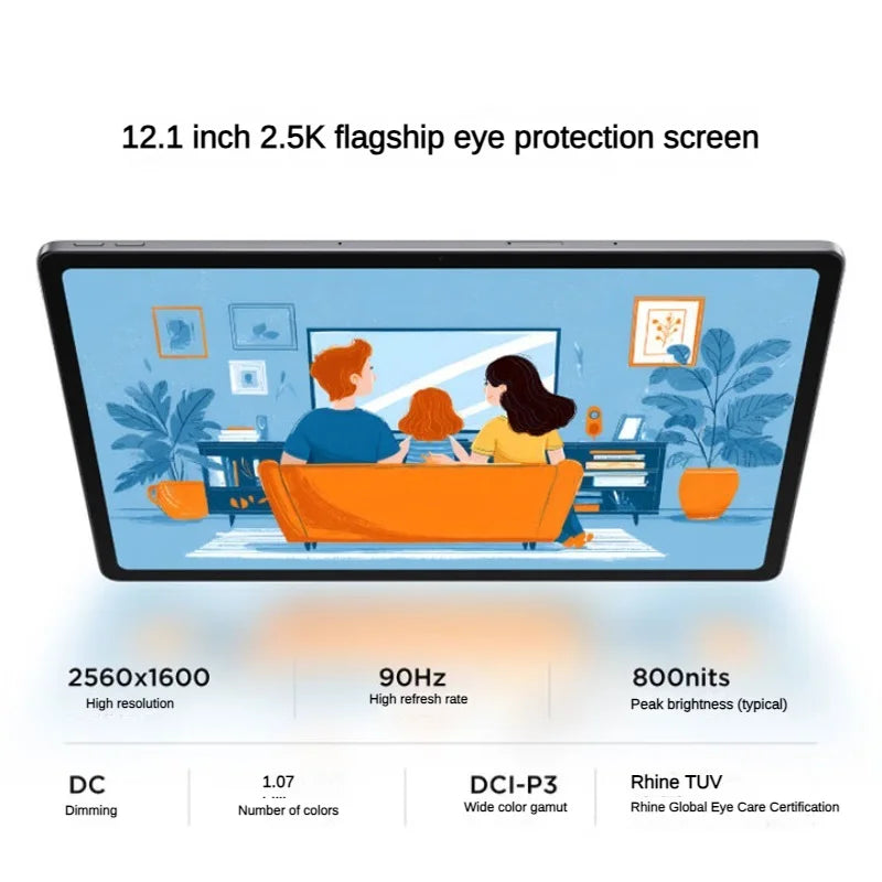 New Product Original Lenovo Xiaoxin Pad 2025 12.1 MediaTek Dimensity 6400 High Performance Android Tablet 10200mAh Long Battery