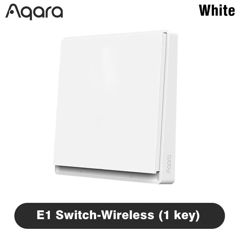 Original Aqara Smart E1 Wall Switch ZigBee 3.0 Wireless Light Button No With Neutral Fire Wire For Xiaomi Mi Home Homekit APP