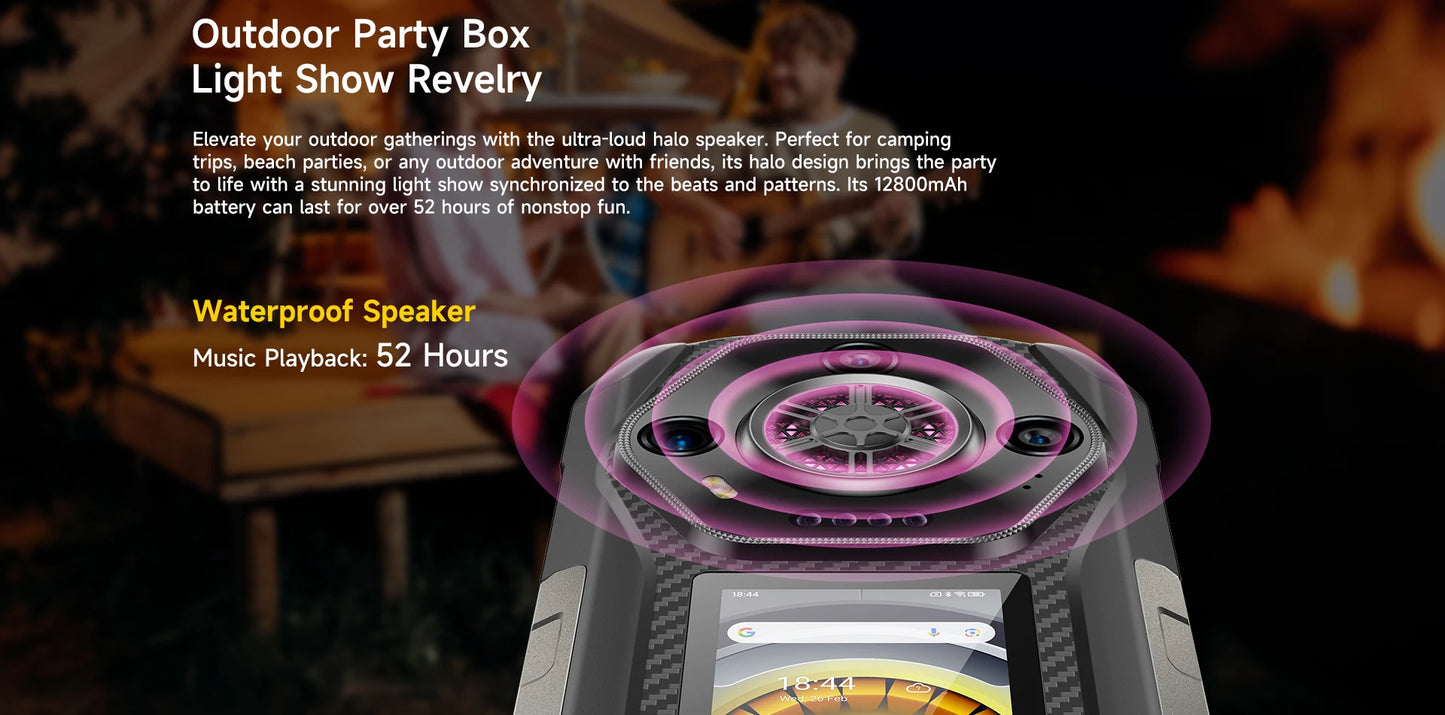 Ulefone Armor 30 Pro 5G Rugged Phone Android 14 Smartphone 6.9" 120Hz 32GB+512GB 12800mAh Night Camera 64MP NFC 66W