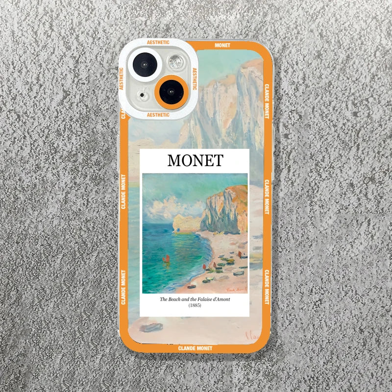 Claude Monet Arts Case For Samsung Galaxy S23 S22 S21 FE Plus Ultra Silicone A14 A34 A54 A13 A23 A33 A53 A32 A52 A52S 5G Cover