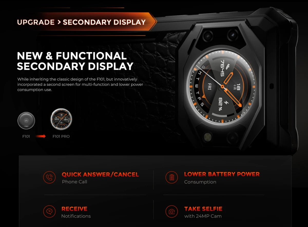 Fossibot F101 PRO Robust 120Hz 5,45 inch Screen 8GB + 128GB 10600mAh 18W Fast Charging Android13 Mobile Phone