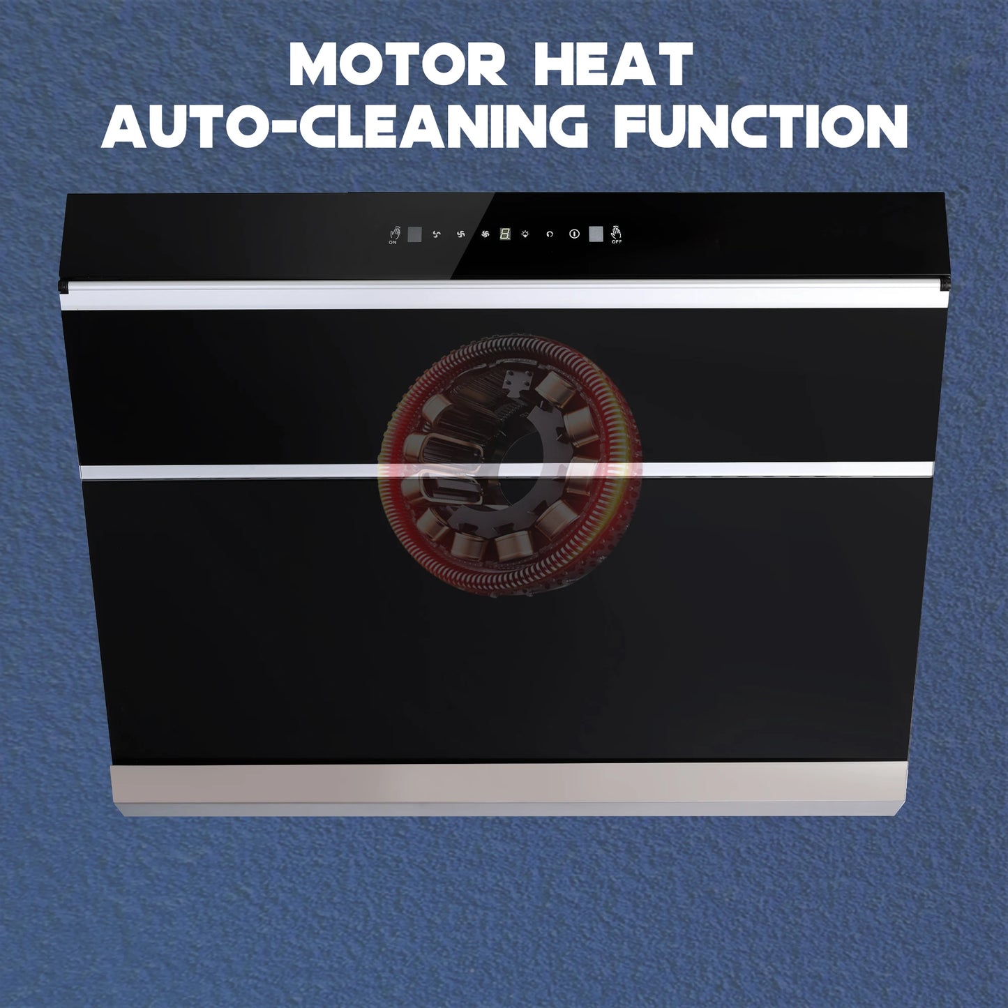 Tieasy 900 CFM 30 inch Wall Mount or Under Cabinet Heating Auto-Cleaning Range Hood USCX08T75