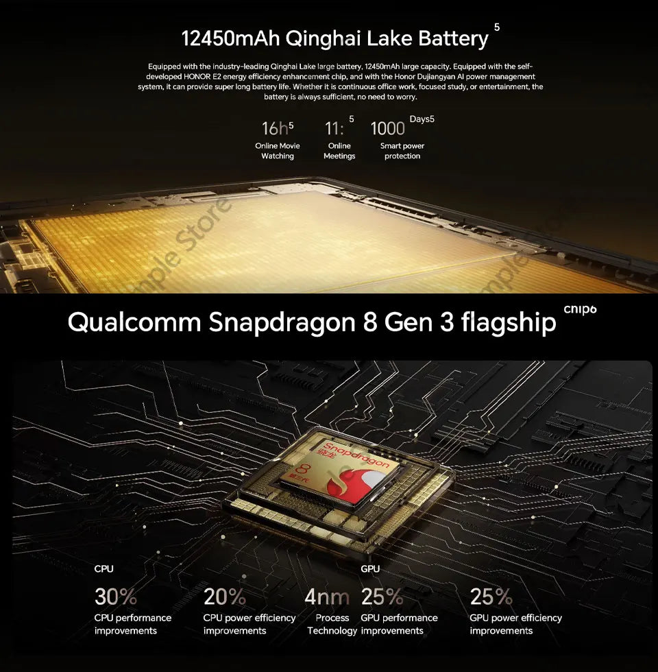 Honor MagicPad 3WIFI 13.3-inch 165Hz ultra-high refresh rate eye protection screen 12450mAh Qinghai Lake battery