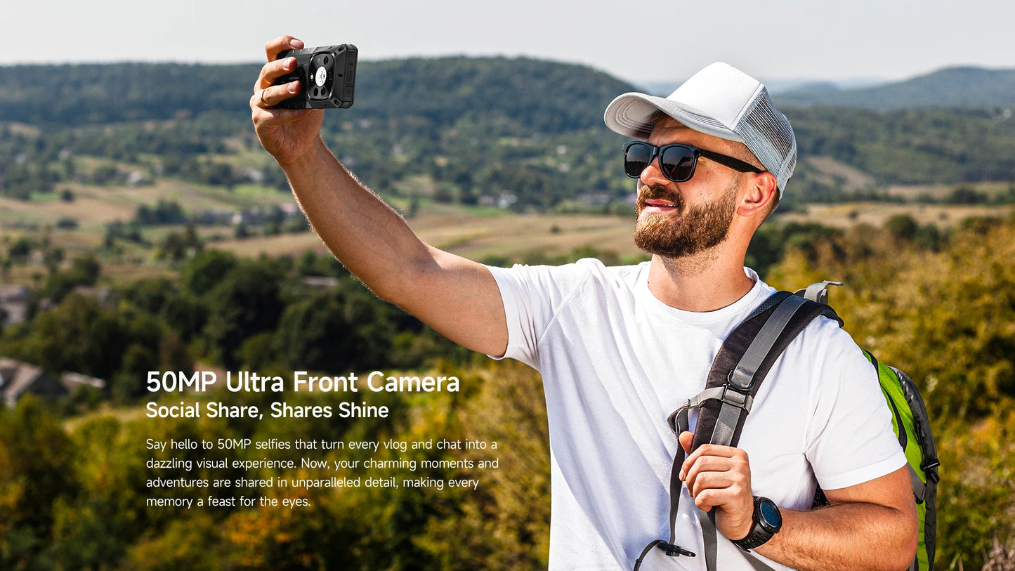 Ulefone Armor 28 Pro 5G AI Rugged Phone 512GB ROM Smartphone 120W MTK Dimensity 7300 10600mAh 6.67”AMOLED 64MP Mobile phone