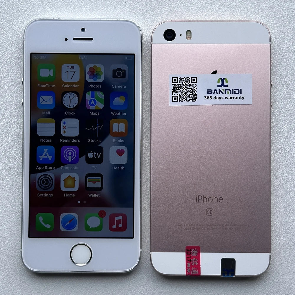 100% Original iPhone SE Cellphone 16/32/64/128GB ROM 2GB RAM 4.0" iOS A9 Touch ID 12MP Unlocked Dual Core Smartphone