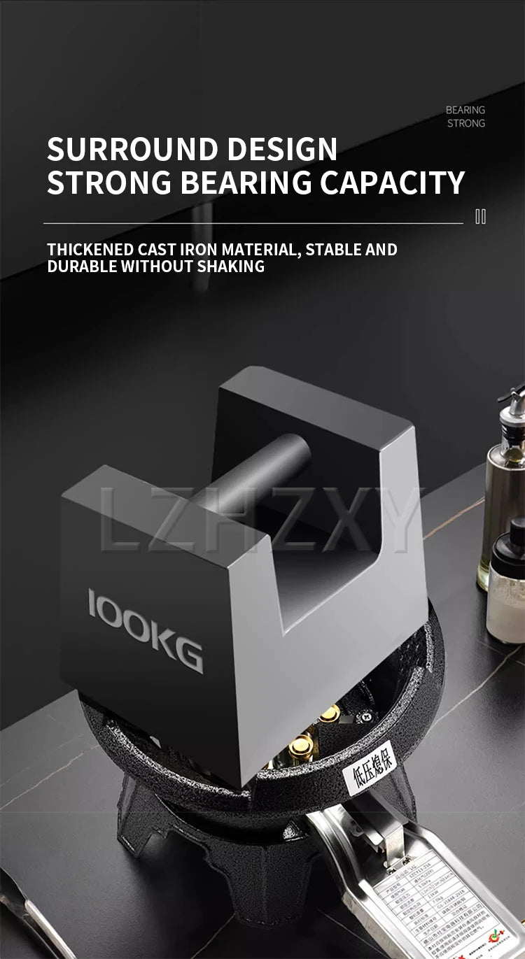 Low-pressure Fierce Fire Gas Stove Commercial Single-hole Liquefied Gas Burner for Hotel Restaurant Energy-saving Gas Cooktop