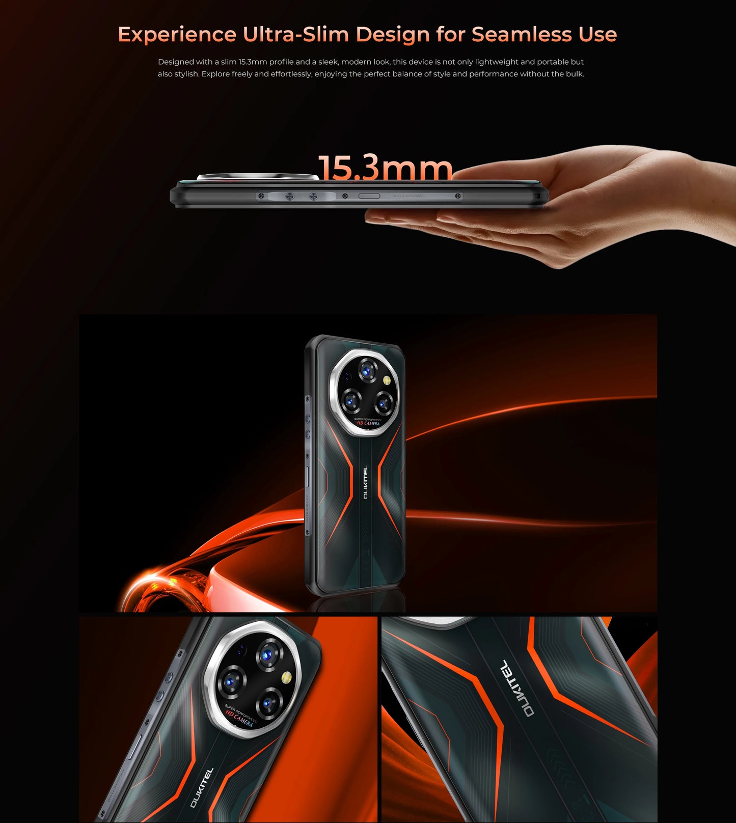 Oukitel WP55 Pro 5G Rugged Smartphone 16GB+512GB 33W Android15 Mobile Phone 11000mAh 6.58" FHD+ 108MP Camera oukitel Cell Phone