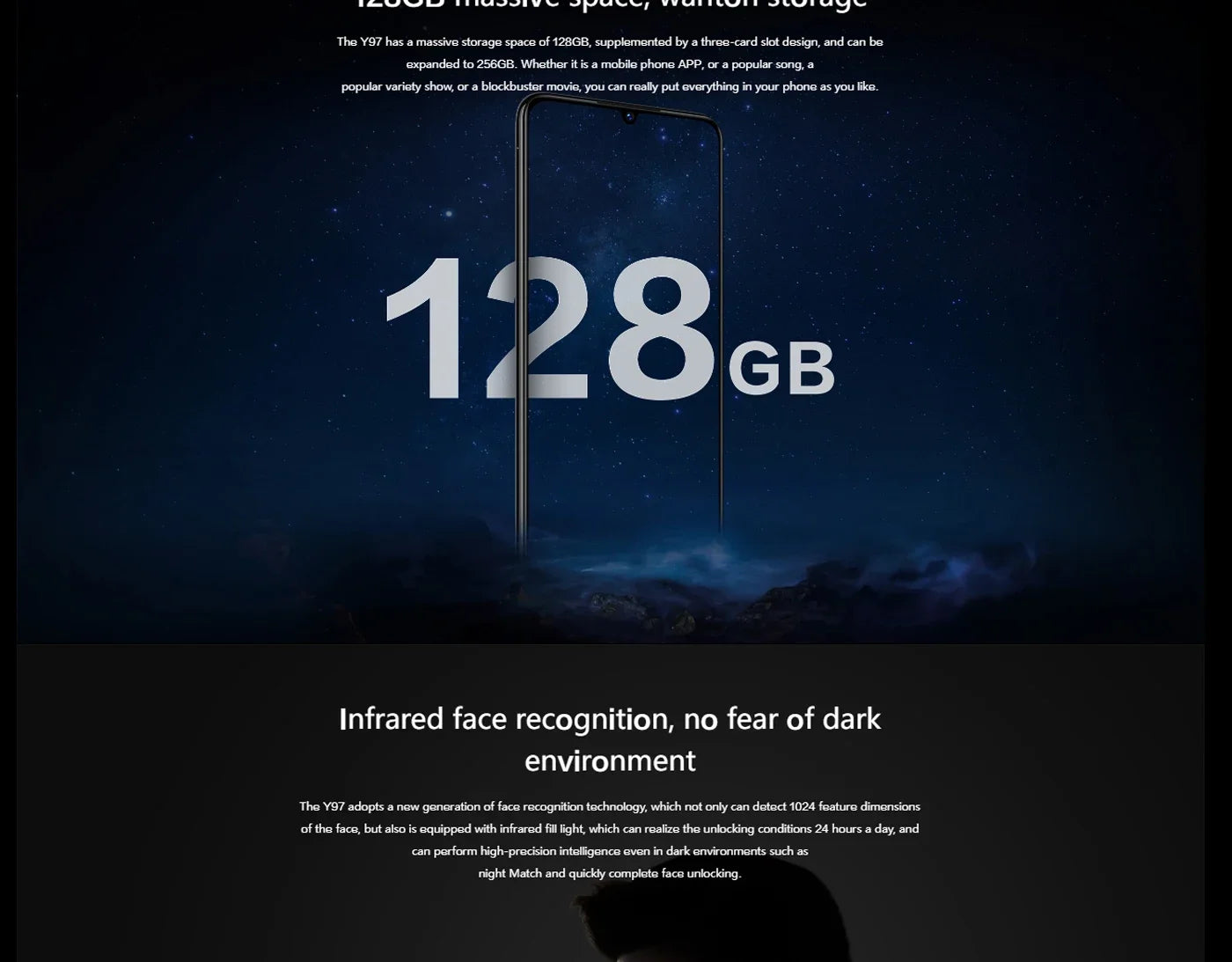 VIVO Y97 4G Smartphone MediaTek P60 6.3 Inch 8GB RAM 256GB ROM All Colours in Good Condition Original Android Used Phone