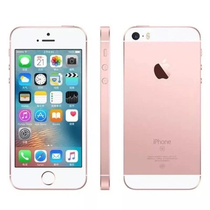 iPhone SE Original Mobile Phone 2GB RAM 16GB/32GB/64GB/128GB ROM 4.0" Unlocked Fingerprint 4G LTE Dual Core Cellphone