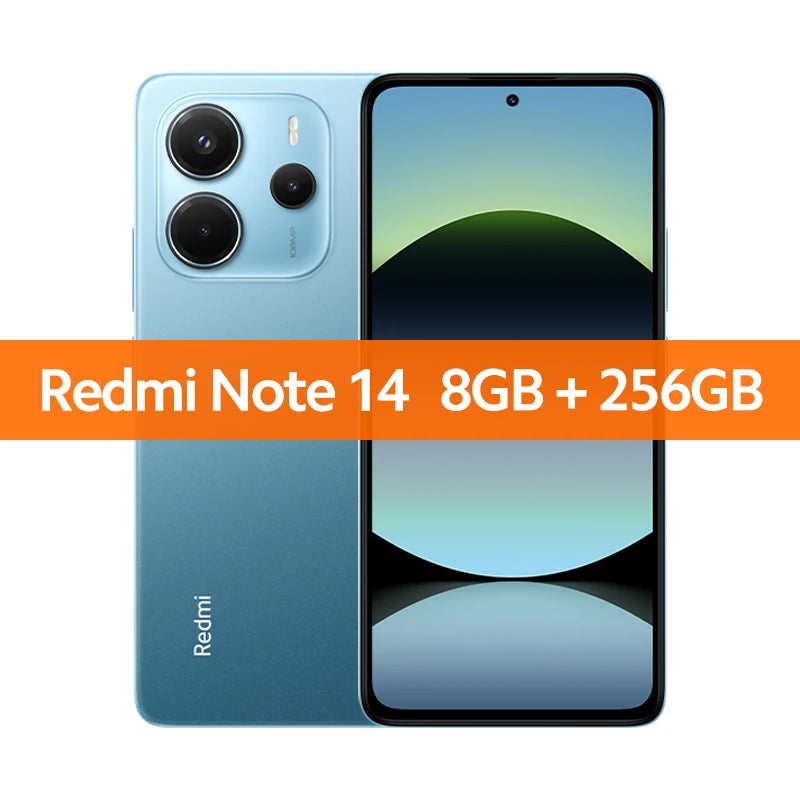 【Brand+】Global Version Xiaomi Redmi Note 14 MediaTek Helio G99-Ultra 108MP AI 5500mAh 6.67" AMOLED 120Hz Display