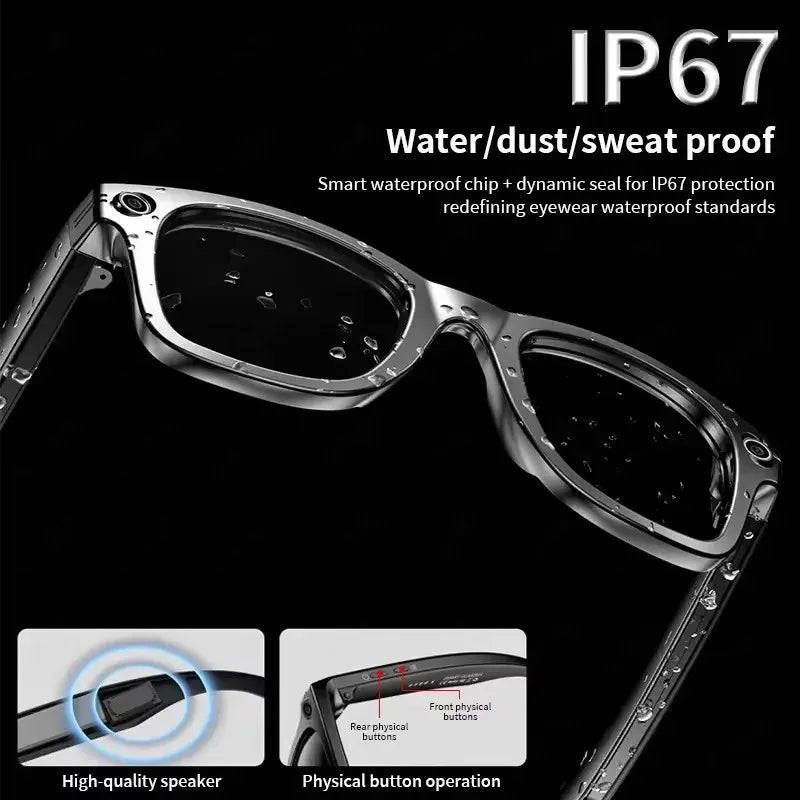 Smart Glasses 800W Pixel HD Camera Bluetooth Call Video Recording AI intelligent Real-time translation Object recognion Sunglass